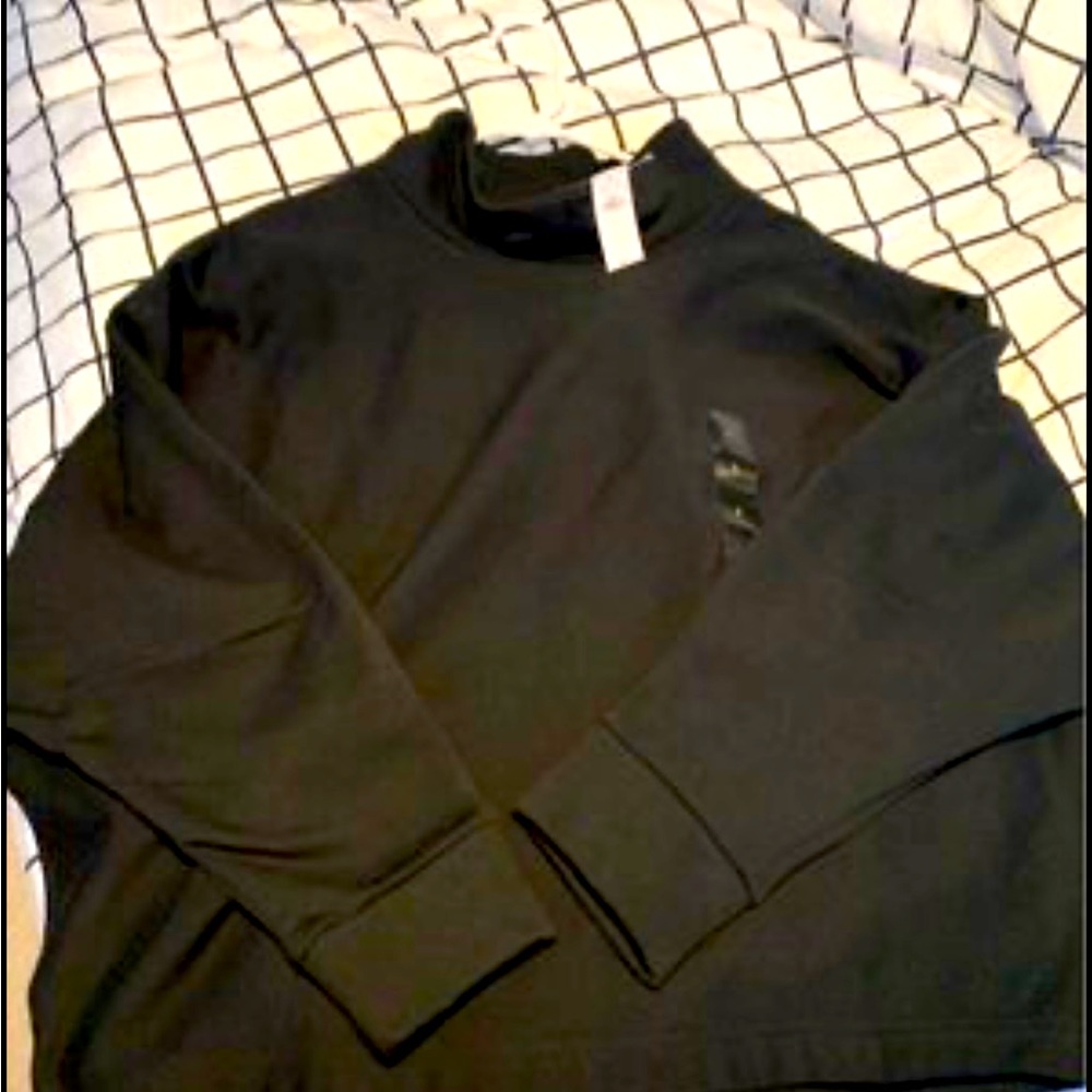 Fleece Mock-Neck Sweatshirt